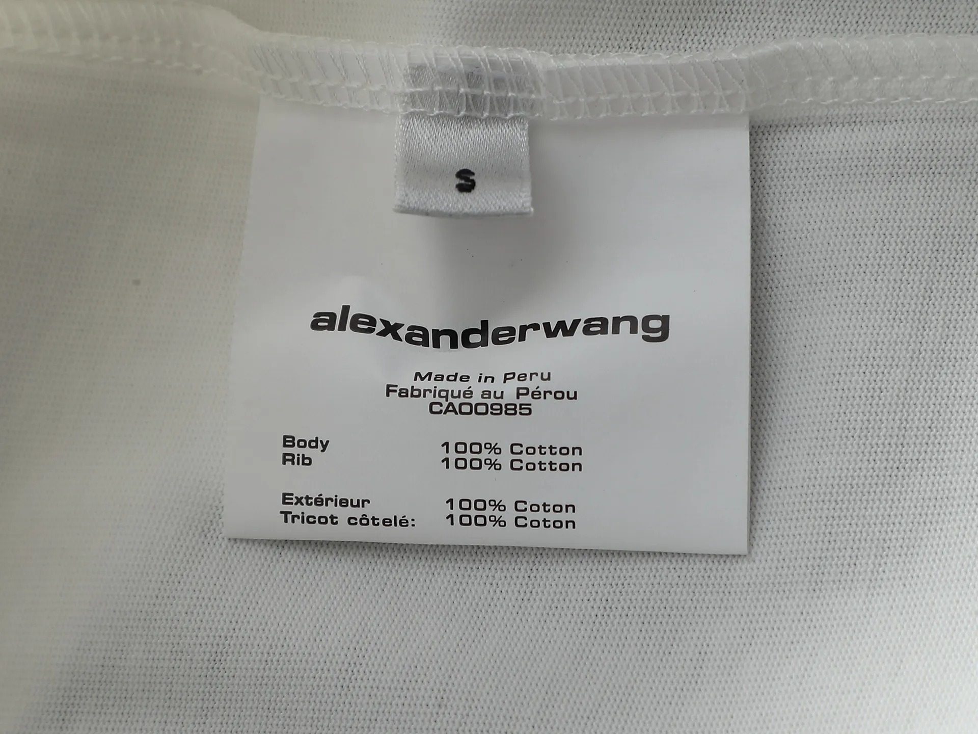 Alexanderwang 2025 New Arrival Same Style👫 T ， ！ ， ， logo ！ ， Versatile， ， ！ ！ Classic Versatile T ， logo ！ ！ Quality ， ！！ ：Black White Size：XS S M L